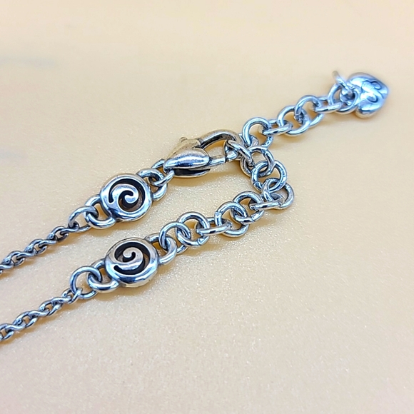 Brighton "CELESTIA LOVE" Silver Inset Swarovski Crystal Heart in Heart Pendant! - Picture 5 of 12